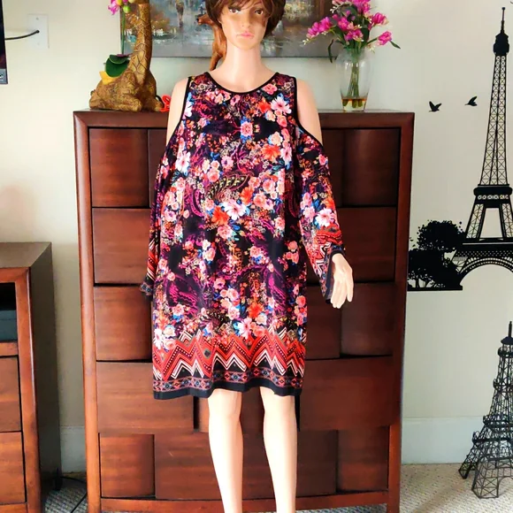 beige by eci floral dress Erica Dress (Beige) XL